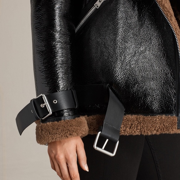 All Saints Leather Jacket - Picture 3 of 12